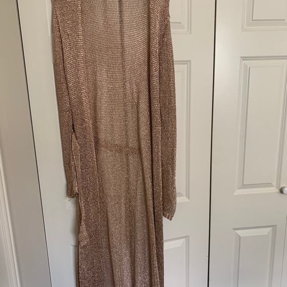 Metallic Long Cardigan - Picture 2 of 5